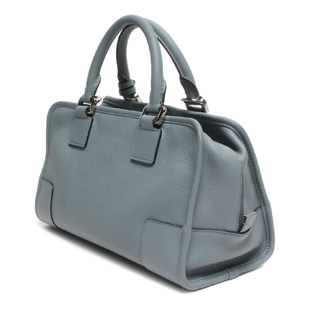Loewe Amazona leather stone blue handbag